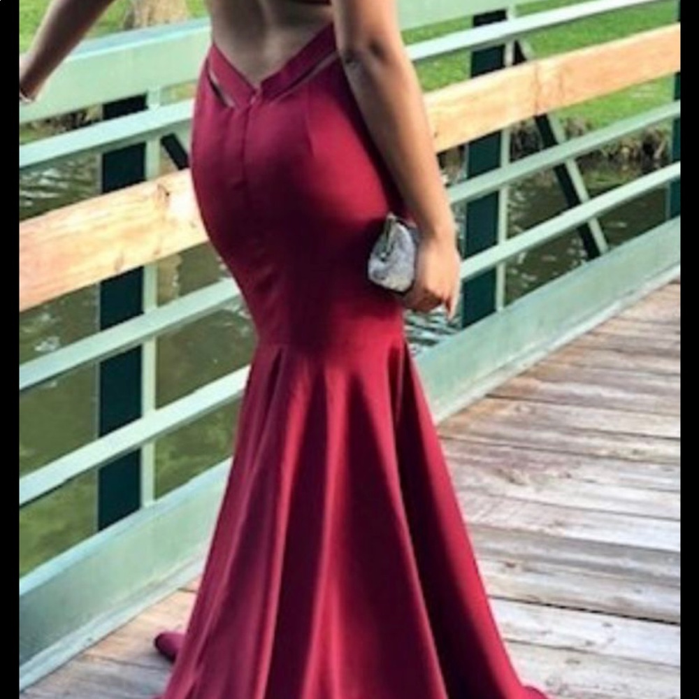 Burgundy Dress